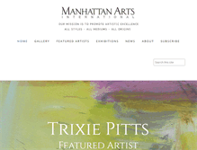 Tablet Screenshot of manhattanarts.com